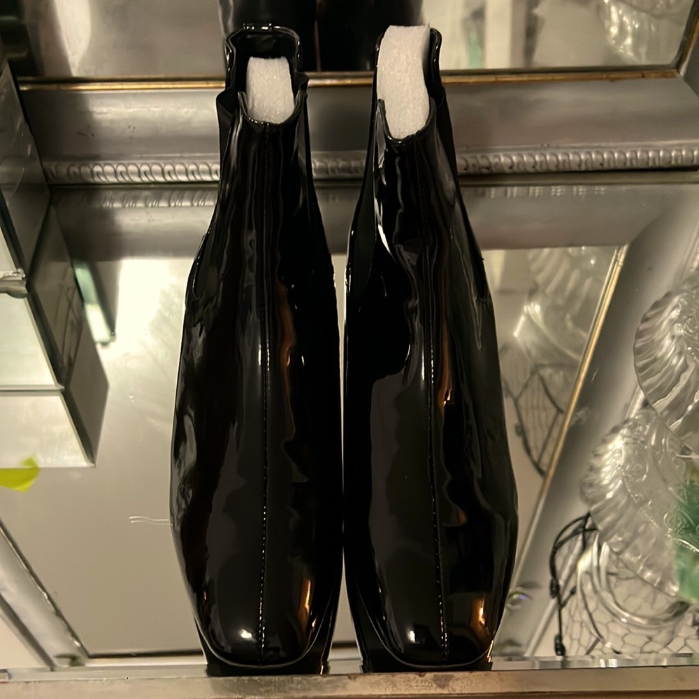 faux patent booties size 10 ships in box New‼️👢